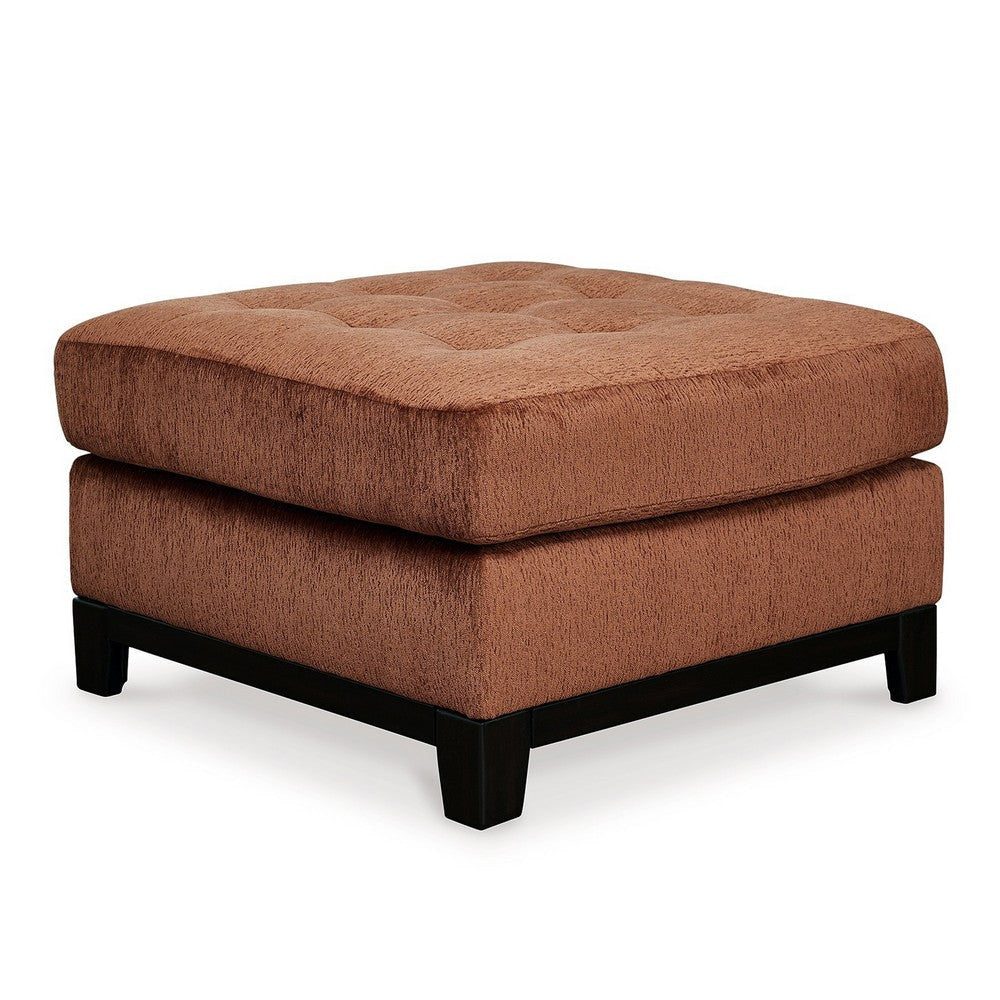 Ashley Brook Oversized Square Ottoman Spice Orange Polyester 36 Inch Square BM332275