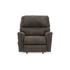 Ashley Nav Manual Rocker Recliner Chair Weathered Smoke Gray Faux Leather BM332281