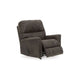 Ashley Nav Manual Rocker Recliner Chair Weathered Smoke Gray Faux Leather BM332281