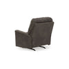 Ashley Nav Manual Rocker Recliner Chair Weathered Smoke Gray Faux Leather BM332281