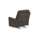 Ashley Nav Manual Rocker Recliner Chair Weathered Smoke Gray Faux Leather BM332281