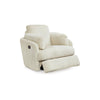 Ashley Rikki Swivel Glider Manual Recliner Chair, Ivory Corduroy, 2 Pillows