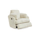 Ashley Rikki Swivel Glider Manual Recliner Chair, Ivory Corduroy, 2 Pillows