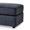 Ashley Alfie Oversized Ottoman Bench Blue Polyester 43 Inch Rectangular BM332292