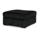 Ashley Addy Oversized Square Ottoman Black Jumbo Corduroy Polyester 39 Inch BM332293