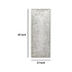 Ashley Axon Wall Art Decor Distressed Gray Framed Painting Canvas 24 x 60 BM332300