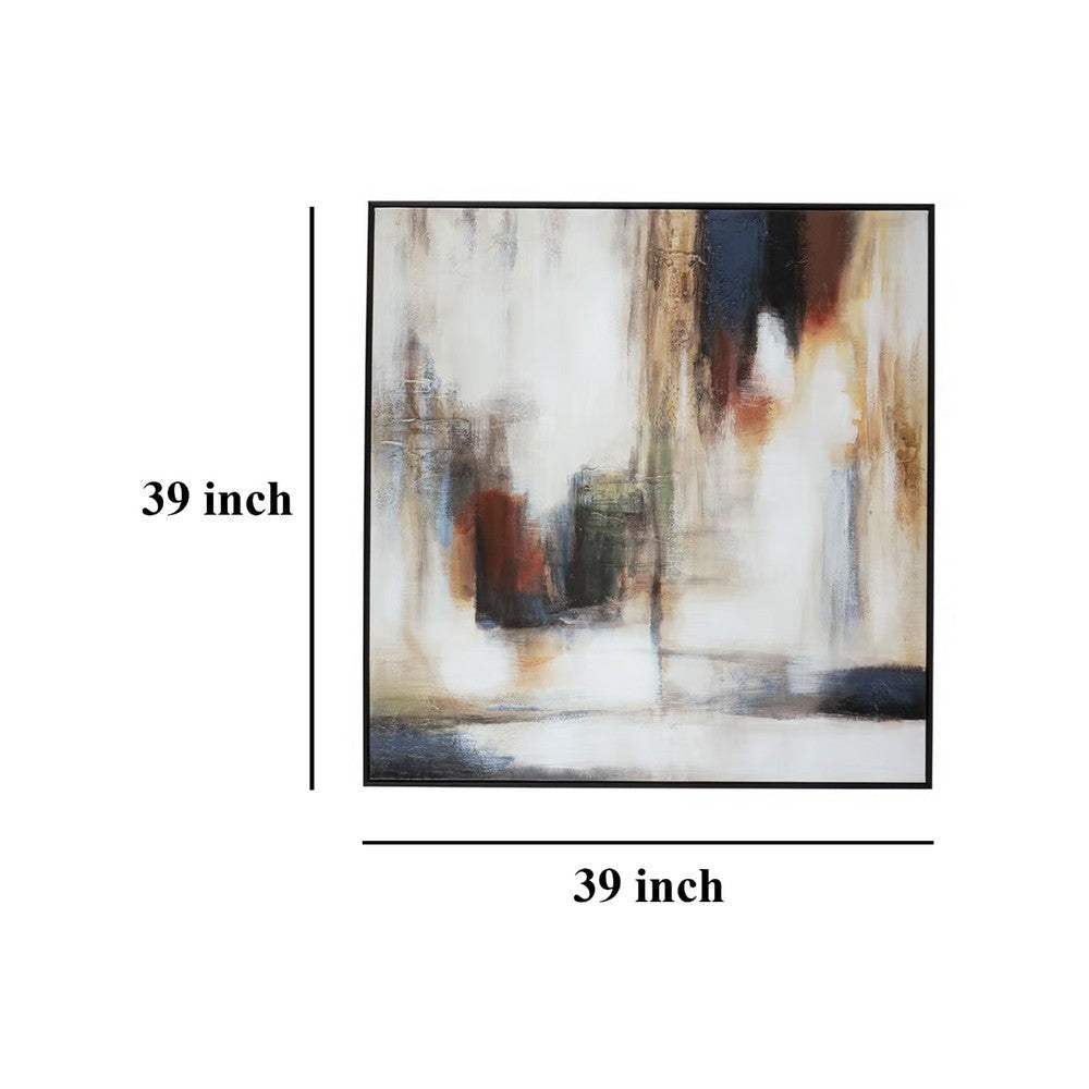Ashley Geonie Wall Art Decor Framed Abstract Gallery Wrap Canvas 39x39 BM332303