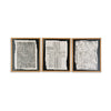 Ashley Salina Wall Art Decor Set of 3 Black Beige Abstract Framed 20x24 BM332306