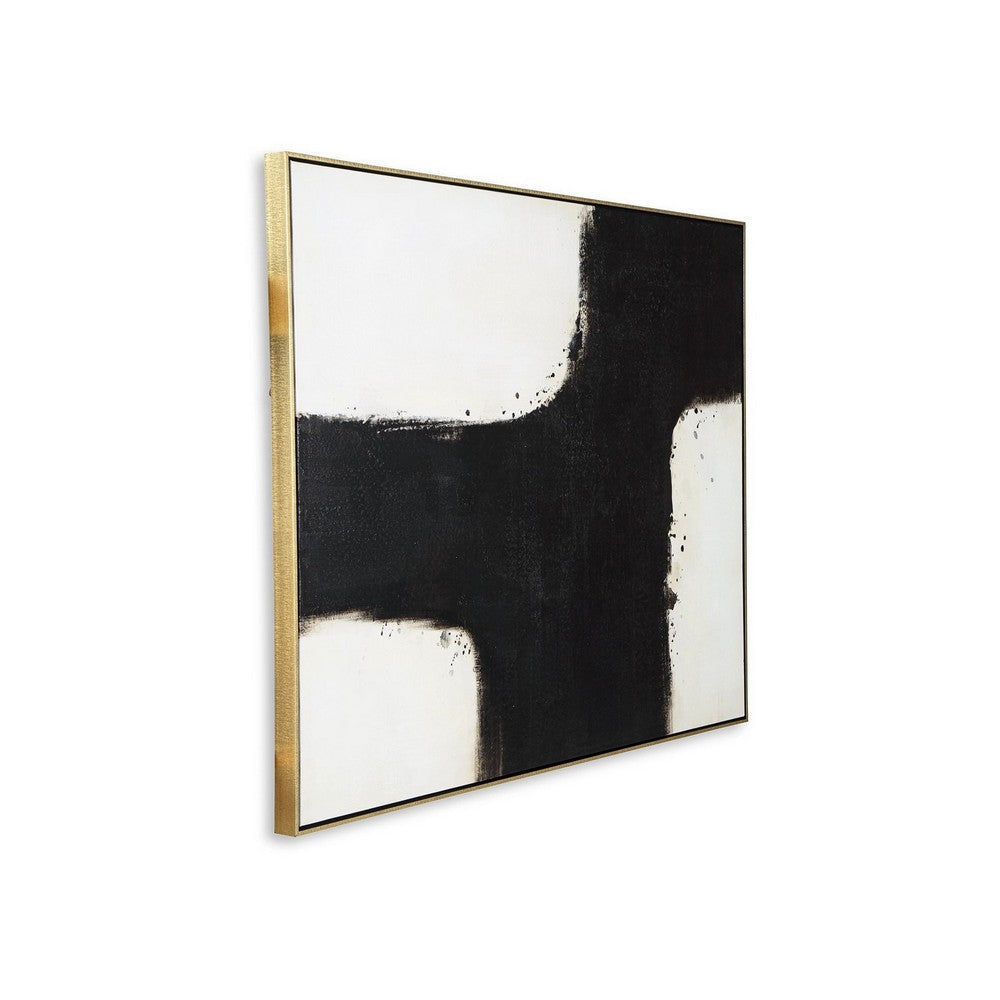 Ashley Leila Wall Art Decor Black and White Minimalist Framed Canvas 39x50 BM332307