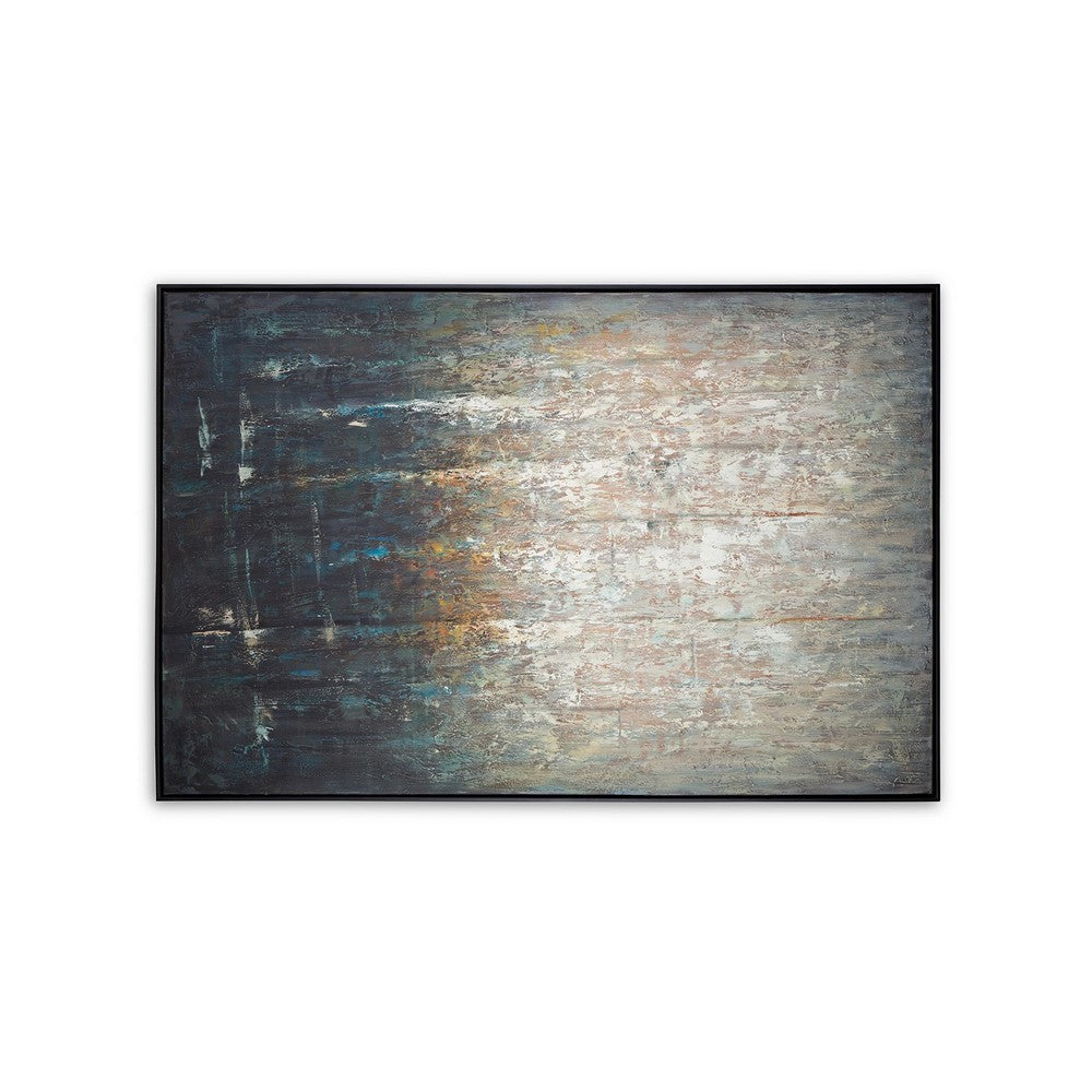 Ashley Naina Wall Art Multicolor Abstract Forest Framed Gallery Canvas 48x72 BM332308