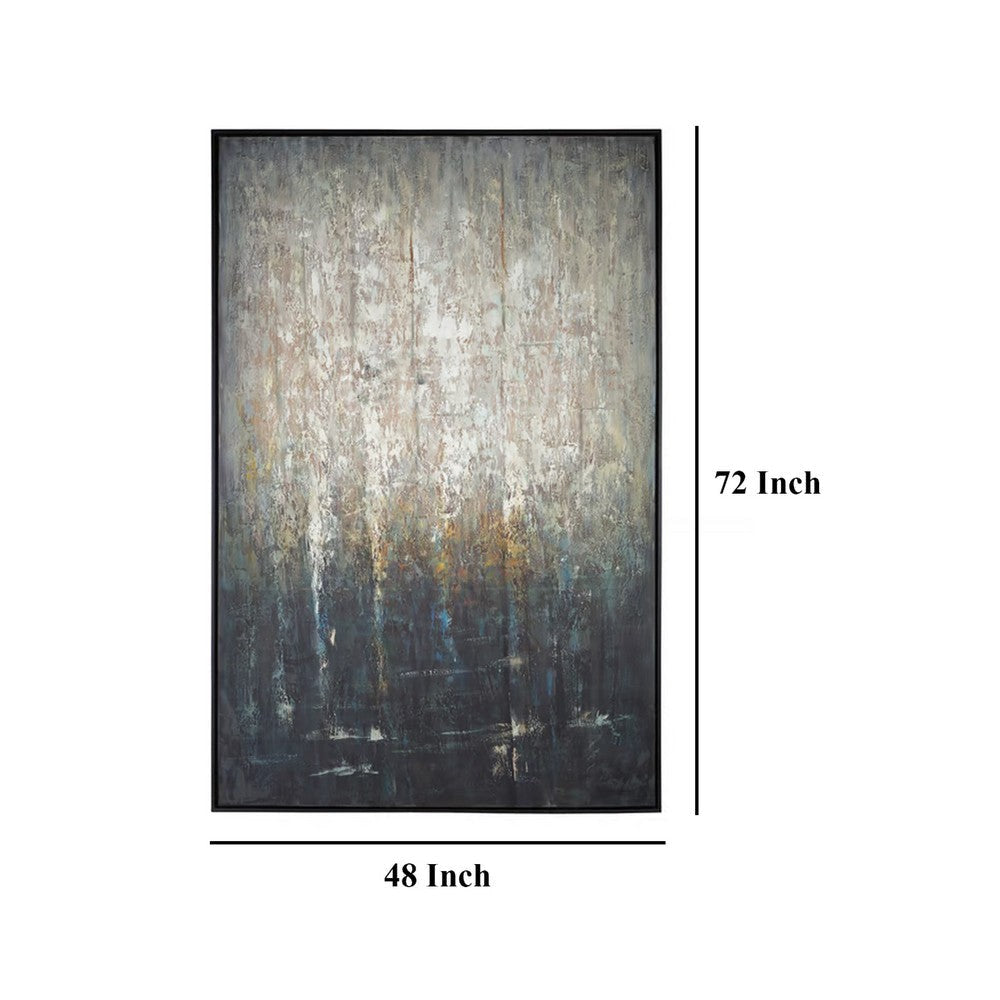 Ashley Naina Wall Art Multicolor Abstract Forest Framed Gallery Canvas 48x72 BM332308