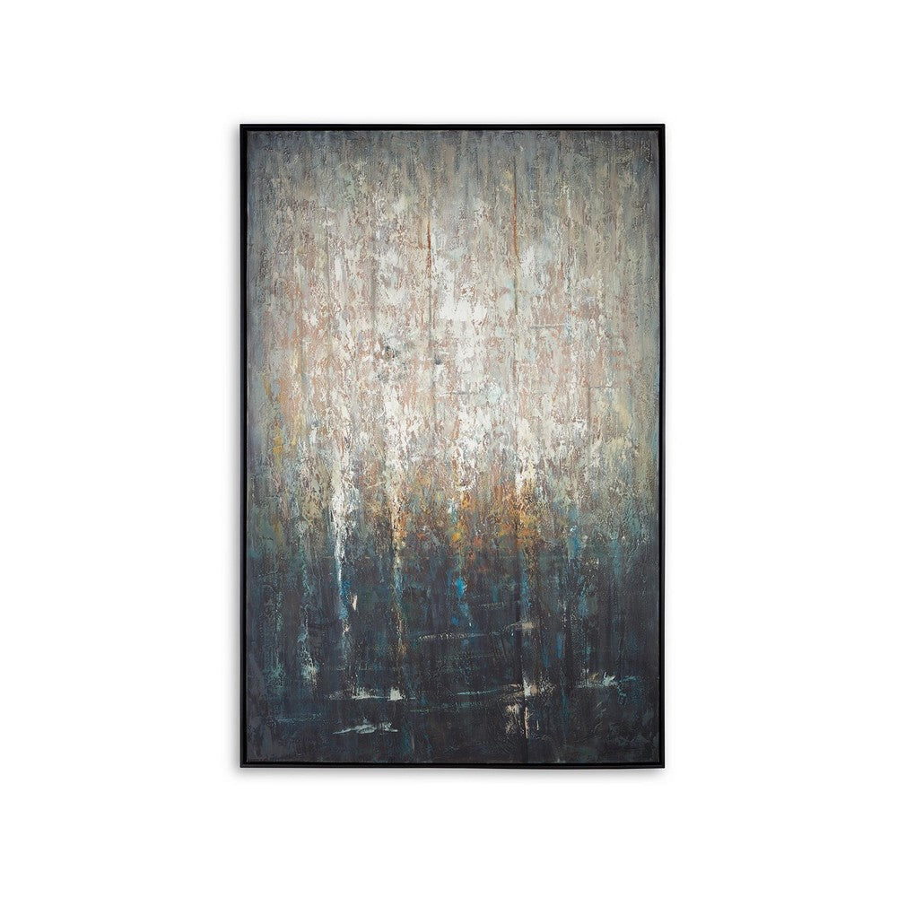 Ashley Naina Wall Art, Multicolor Abstract Forest Framed Gallery Canvas 48x72