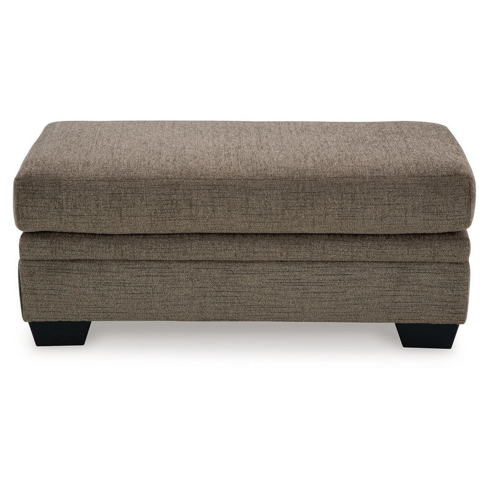 Ashley Ead Rectangular Ottoman Bench Nutmeg Brown Polyester 24x44 Inch BM332311