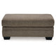 Ashley Ead Rectangular Ottoman Bench Nutmeg Brown Polyester 24x44 Inch BM332311