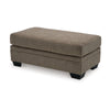 Ashley Ead Rectangular Ottoman Bench Nutmeg Brown Polyester 24x44 Inch BM332311