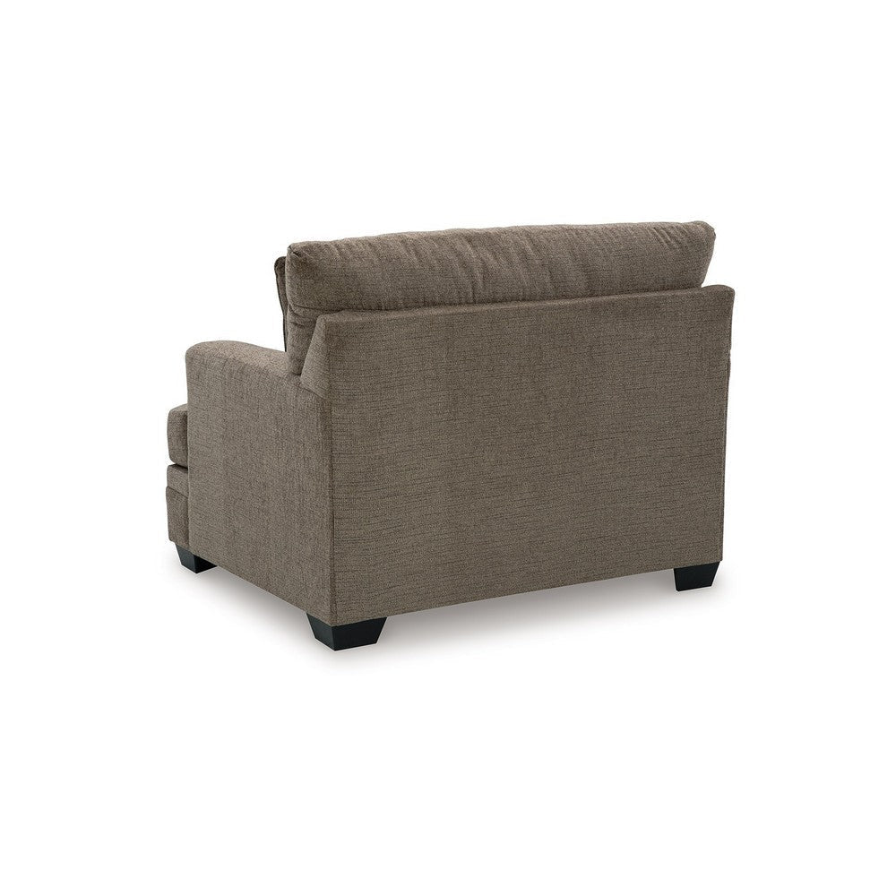 Ashley Ead Oversized Accent Chair 1 Throw Pillow Nutmeg Brown Polyester BM332313