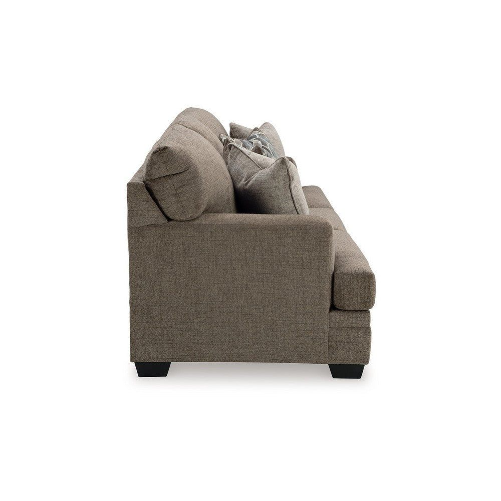 Ashley Ead Sofa 4 Accent Throw Pillows Foam Nutmeg Brown Polyester 92 Inch BM332316