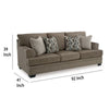 Ashley Ead Sofa 4 Accent Throw Pillows Foam Nutmeg Brown Polyester 92 Inch BM332316