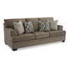 Ashley Ead Sofa, 4 Accent Throw Pillows, Foam, Nutmeg Brown Polyester 92 Inch