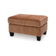 Ashley Emilia Rectangular Ottoman Bench Soft Clay Brown Polyester 24x34 Inch BM332327