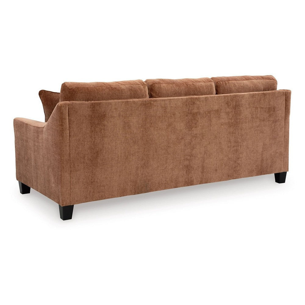 Ashley Emilia Sofa Chaise Sectional 2 Pillows Clay Brown Polyester 88 Inch BM332328