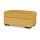 Ashley Viena Rectangular Accent Ottoman Soft Yellow Faux Velvet 24x39 Inch BM332335