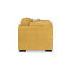 Ashley Viena Loveseat 2 Accent Throw Pillows Yellow Faux Velvet 68 Inch BM332337