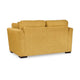 Ashley Viena Loveseat 2 Accent Throw Pillows Yellow Faux Velvet 68 Inch BM332337
