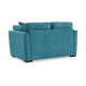 Ashley Viena Loveseat 2 Accent Throw Pillows Teal Blue Faux Velvet 68 Inch BM332342