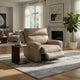 Ashley Corbin Power Recliner Chair, Adjustable, USB Port, Brown Faux Leather