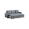 Gero Sectional Sofa Set with Reversible Storage Chaise Light Gray BM332362