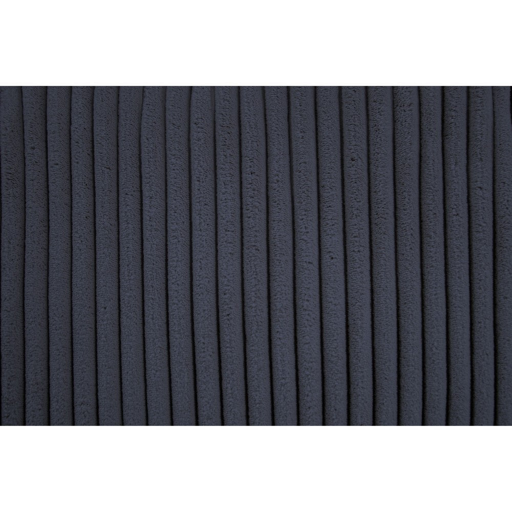 Iny U Sectional Sofa Set with Chaise Armless Chair 2 Pillows Gray BM332385