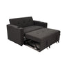 Soen Convertible Sofa w Pull Out Sleeper Bed 2 Pillows Charcoal Gray BM332401
