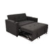 Soen Convertible Sofa w Pull Out Sleeper Bed 2 Pillows Charcoal Gray BM332401