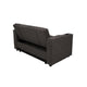 Soen Convertible Sofa w Pull Out Sleeper Bed 2 Pillows Charcoal Gray BM332401