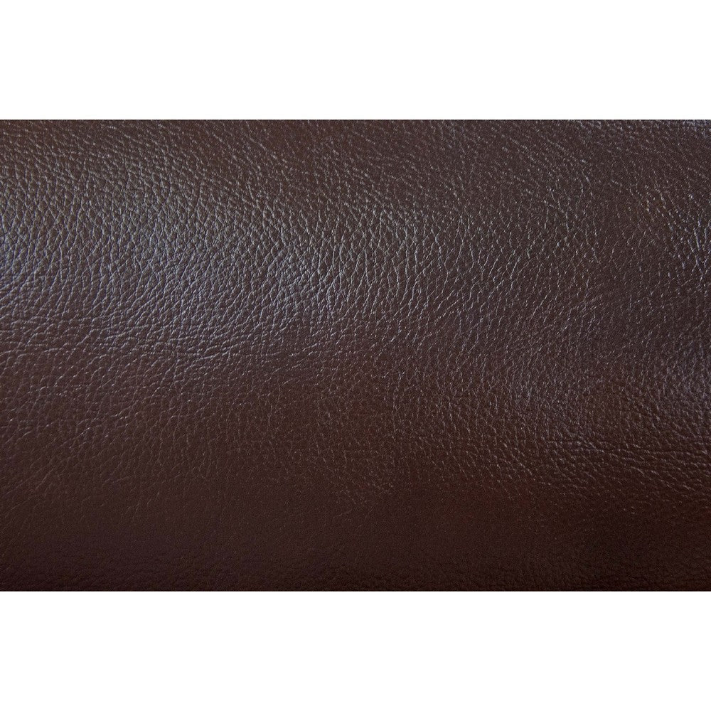 Ina Power Sectional Recliner L Shape Sofa Console Brown Faux Leather BM332405