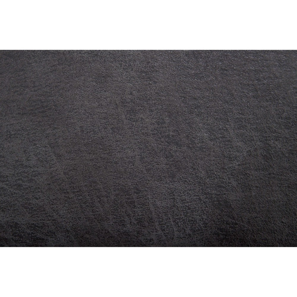 Ina Power Sectional Recliner L Shape Sofa Charcoal Gray Faux Leather BM332406