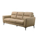 Hena 2pc Sofa and Loveseat Set Modern Style Light Beige Full Leather BM332414