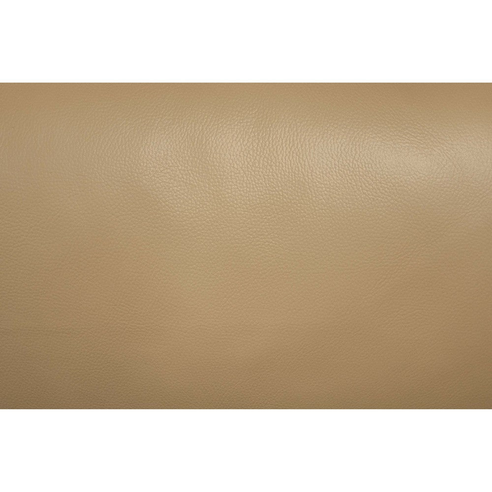 Hena 2pc Sofa and Loveseat Set Modern Style Light Beige Full Leather BM332414