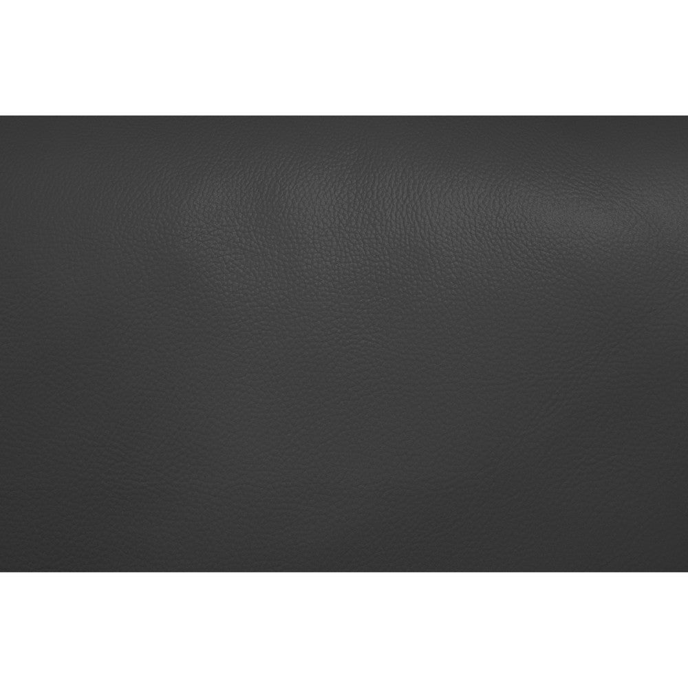 Moa 2pc Sectional Sofa w RAF Chaise Anthracite Gray Full Leather BM332416