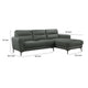 Hena 2pc Sectional Sofa w RAF Chaise Modern Style Gray Full Leather BM332417
