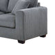 Jesica 2pc Loveseat n Sofa Set 2 Accent Pillows Gray Corduroy Fabric BM332419
