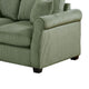 Jesica 2pc Loveseat n Sofa Set 2 Pillows Sage Green Corduroy Fabric BM332422