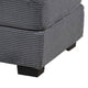 Lomi Cocktail Ottoman Dark Gray Corduroy Black Legs 45 x 28 Inch BM332441