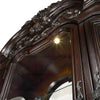 Eva Buffet China Cabinet with Hutch Baroque Cherry Brown 87 Inch BM332453