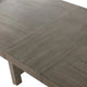 Genu 7pc Dining Table and Chair Set 66-84 Extendable Top Gray Fabric BM332458