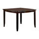 Demy 7pc Counter Height Table Chairs Set Brown Faux Leather Wood BM332468