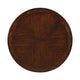 Mina Dining Table 48 Inch Round Cherry Brown Top w Pedestal Base BM332479