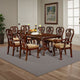 Mina 9pc Dining Table and Chair Set, 72-90 Inch Extendable Top, Brown