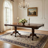 Mina Dining Table, 71-89 Inch Extendable Rectangular Top, Cherry Brown